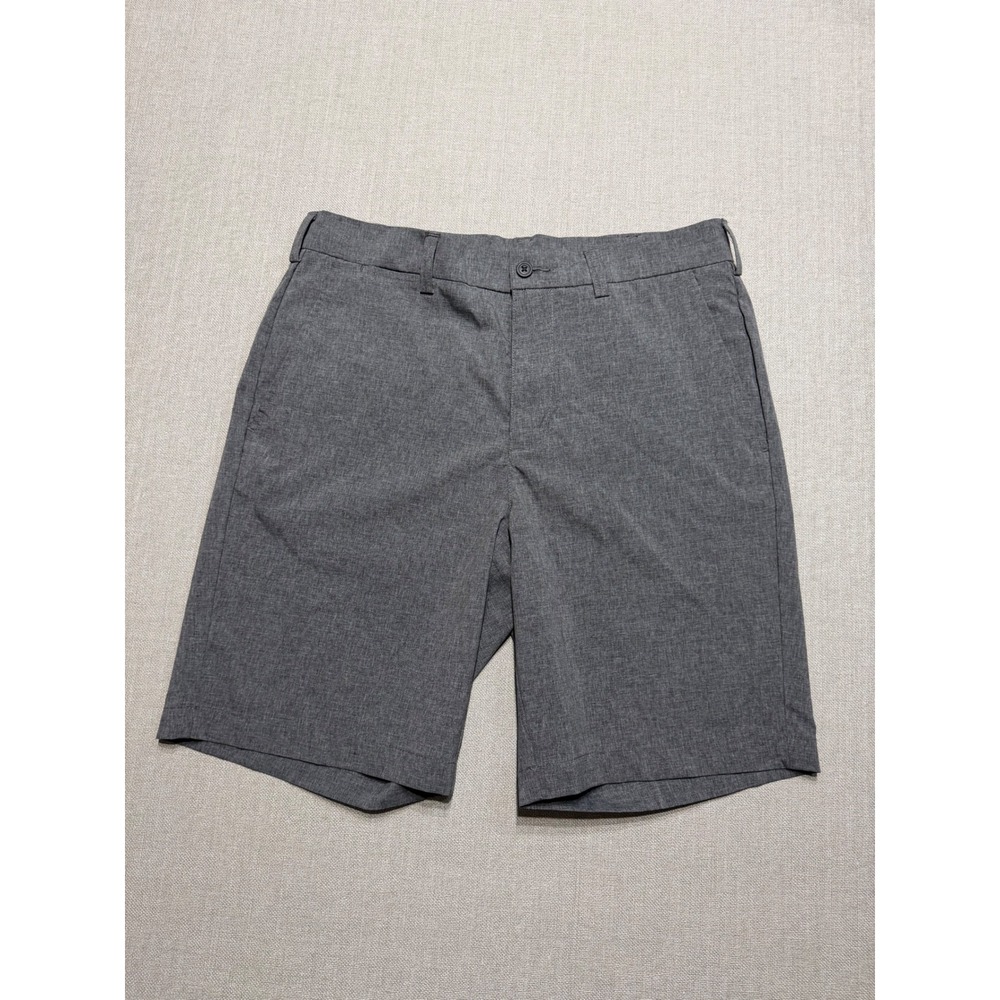 PGA Tour Mens Heather Grey Flat Front Golf Performance Shorts Size 32 Stretch - Picture 1 of 5